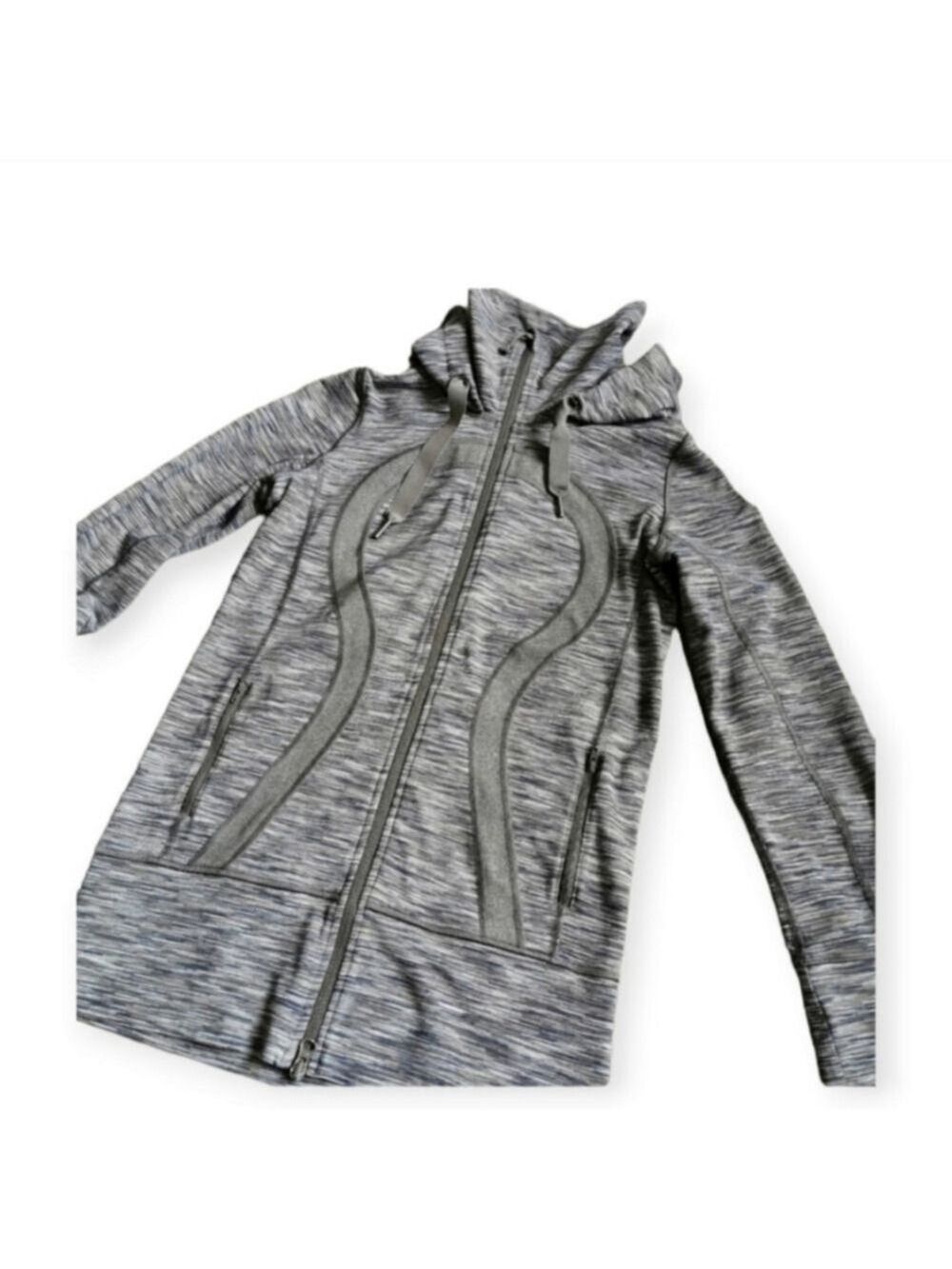 Lululemon Gray hooded zip up jacket Size 6